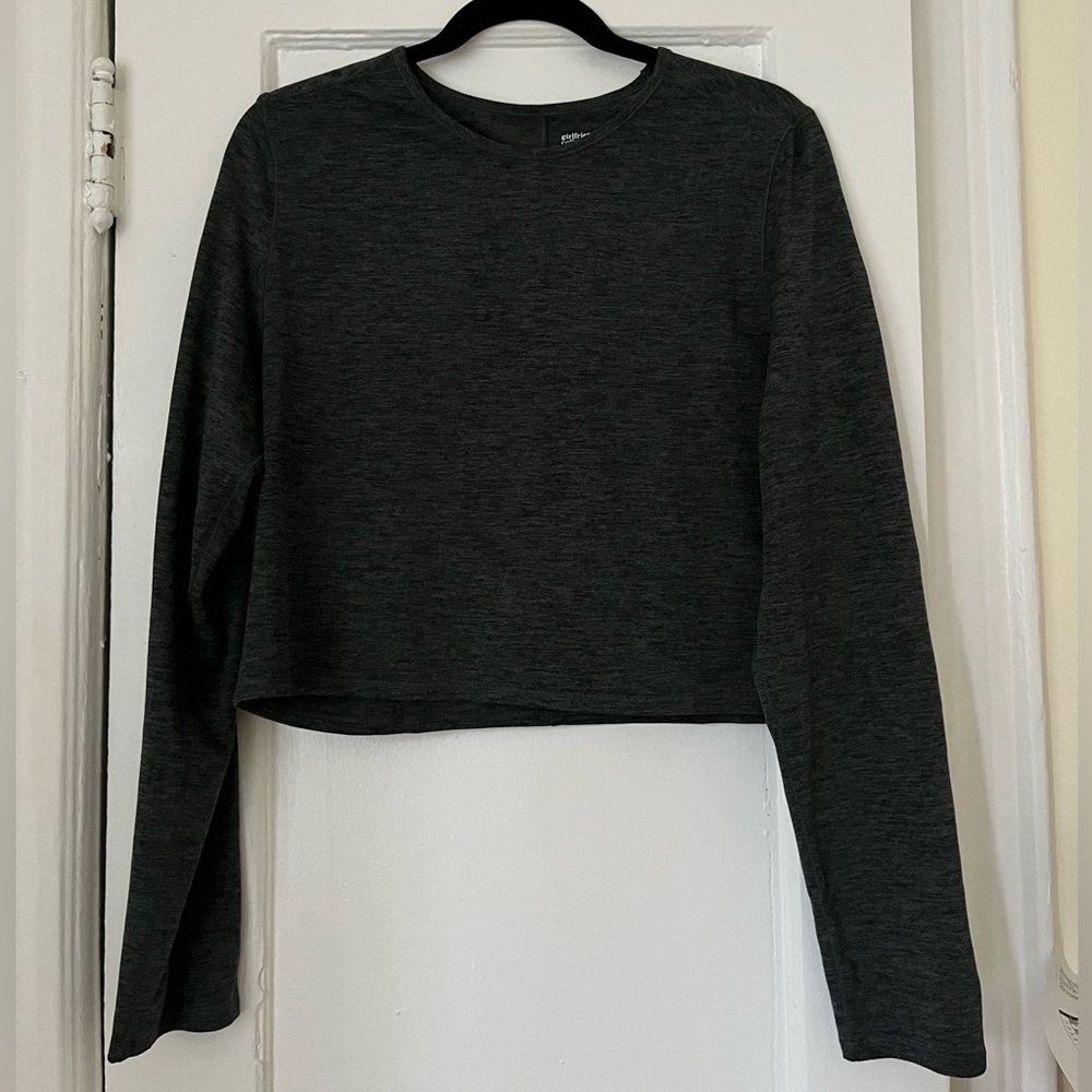 Girlfriend Collective Long Sleeve Cropped ReSet Top